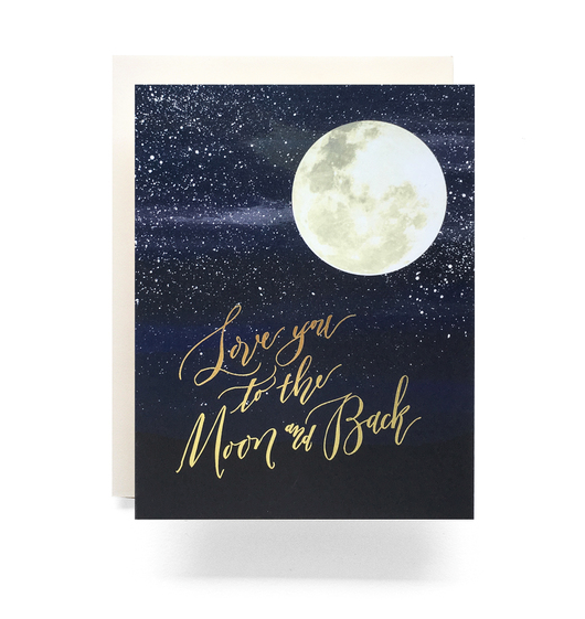 Love You to the Moon Greeting Card