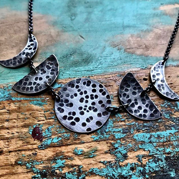 Horizontal Moon Necklace - Large