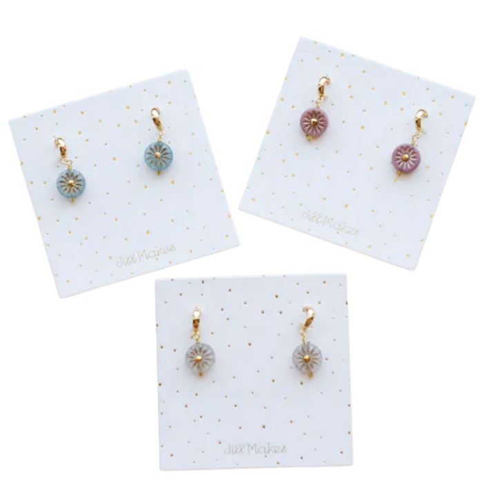 Eva - Czech Rhinestone Hoop Earrings