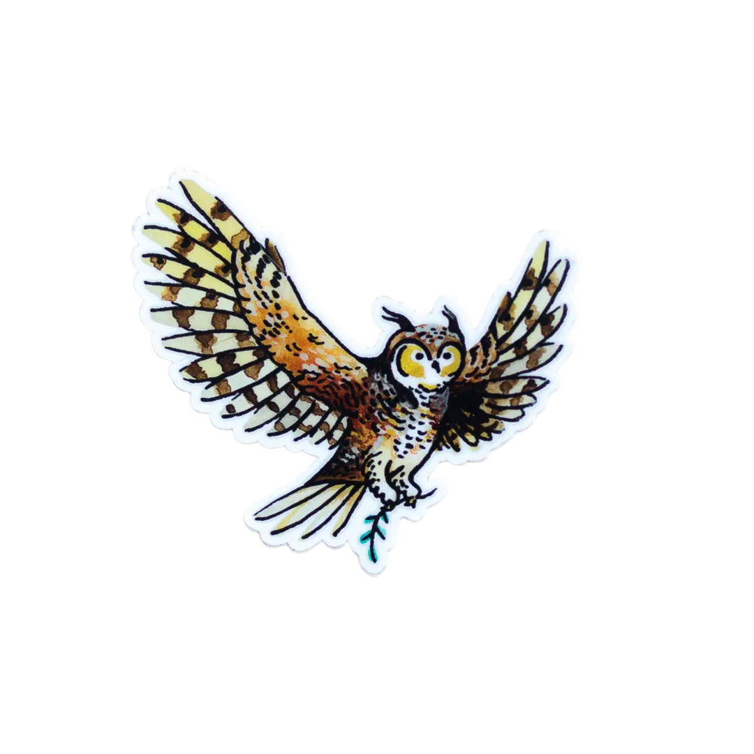 Owl Vinyl Sticker