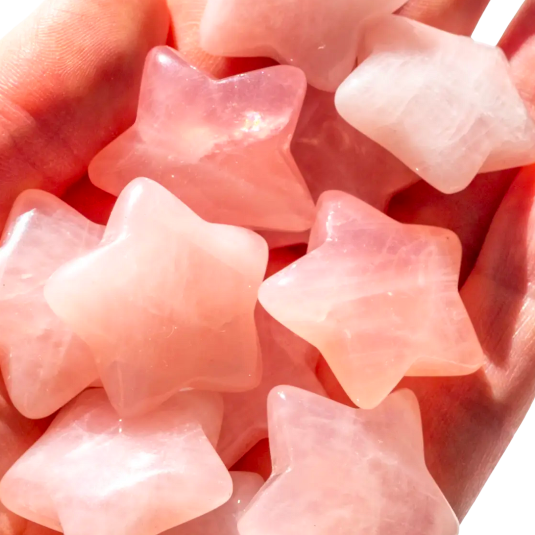 Rose Quartz Reiki Crystal Star