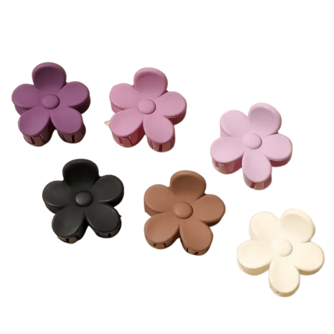 Fleur Mini Claw Clip | Matte Floral Hair Clip(1.5 inch)