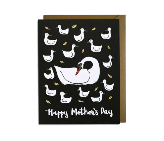 Swan Mother's Day Card