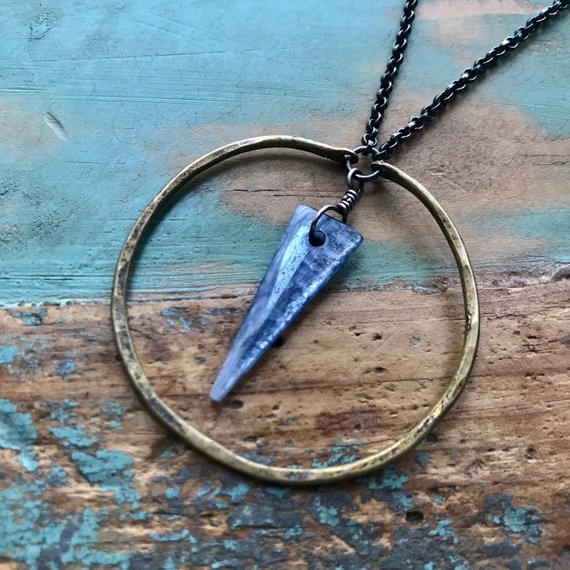 Kyanite Circle Necklace