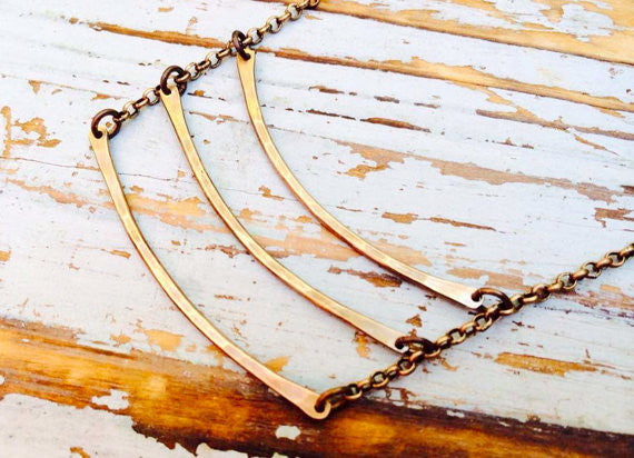 Brass Ladder Necklace