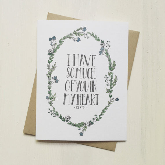 I Have So Much of You in My Heart Greeting Card