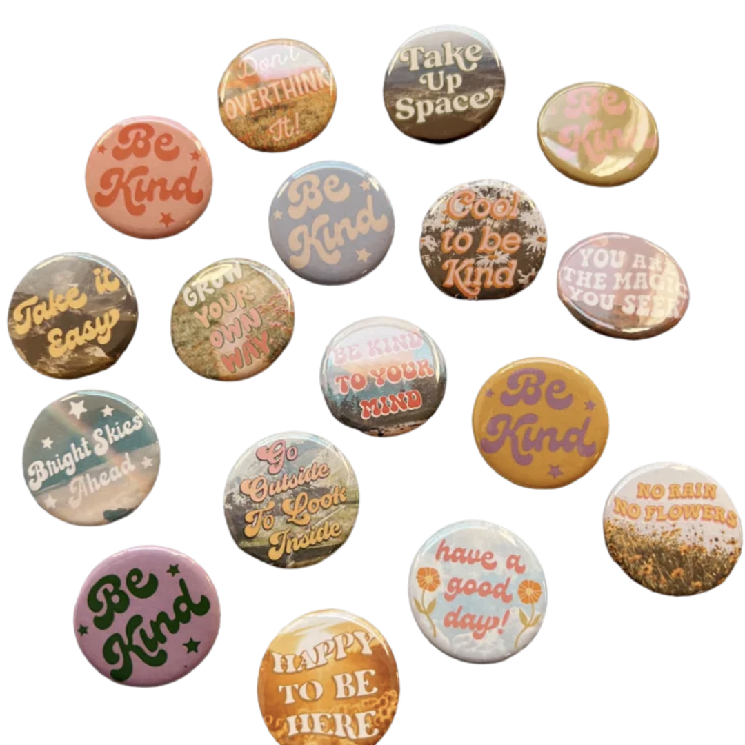 Positivity Button Pins