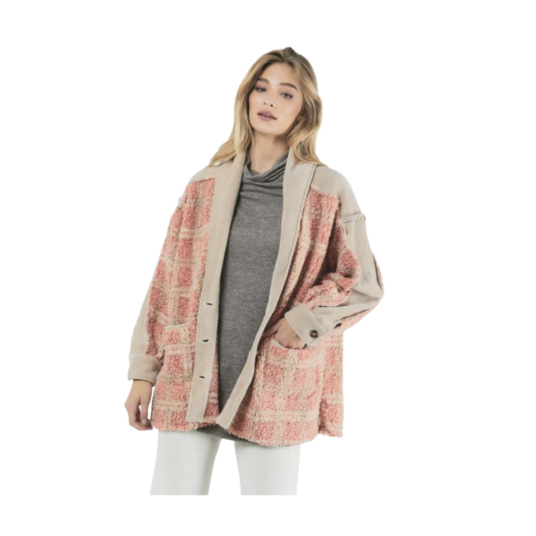 Plaid Button Down Jacket