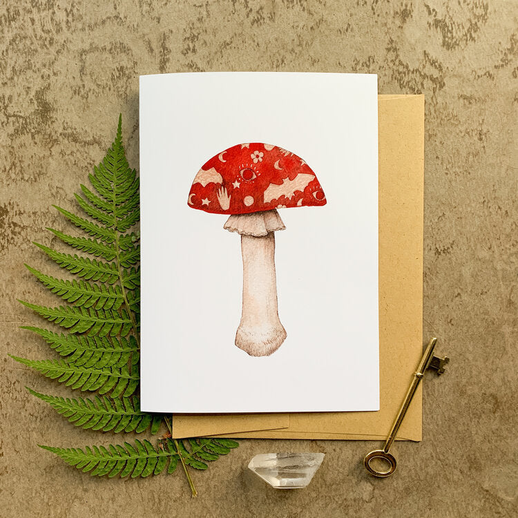 Spooky Mushroom - Greeting Card