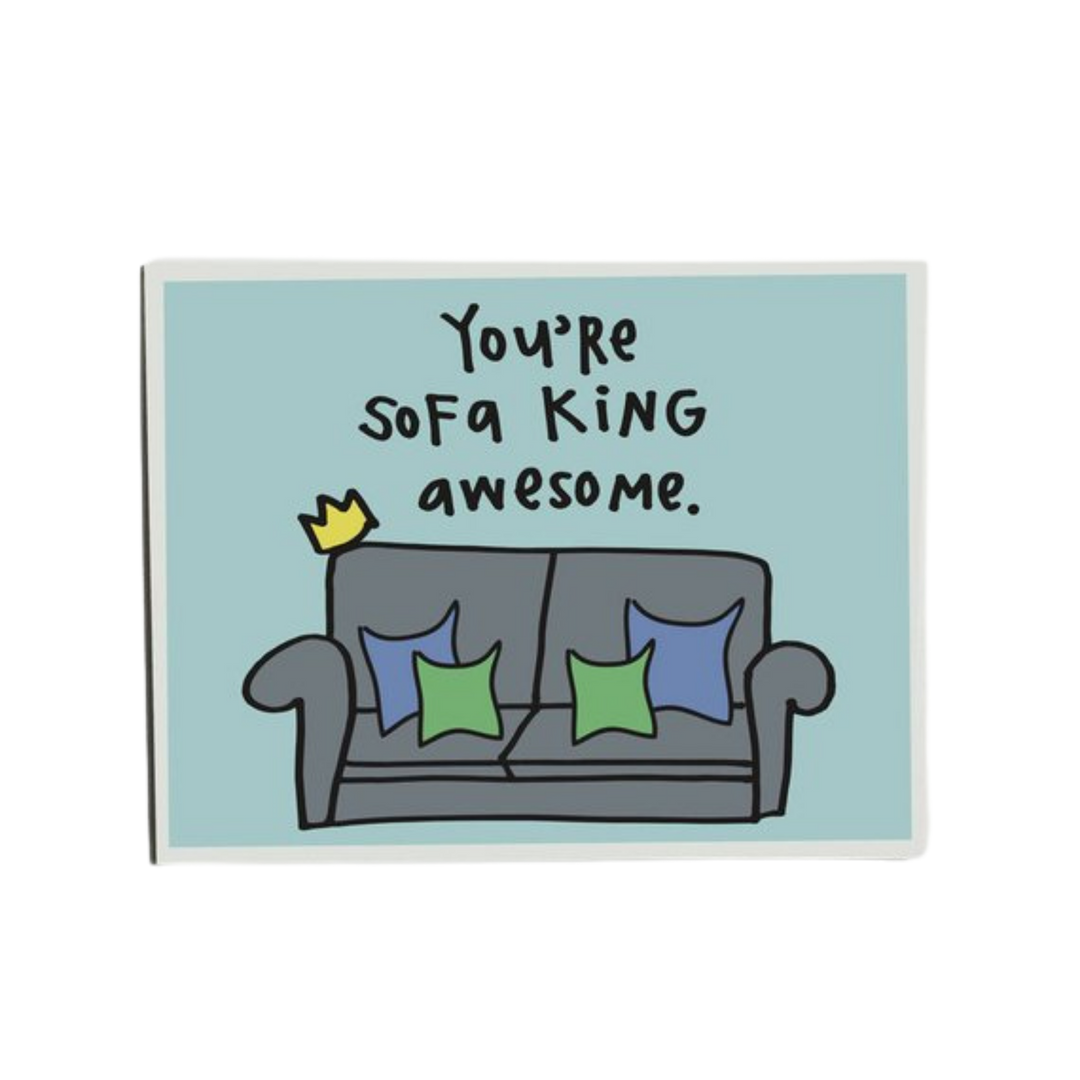 Sofa King Awesome Greeting Card