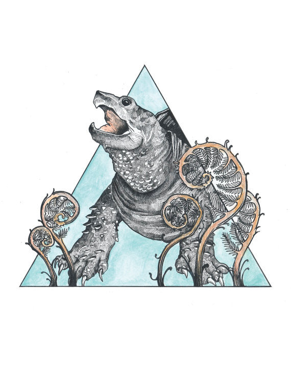 Snapping Turtle 8x10 Print