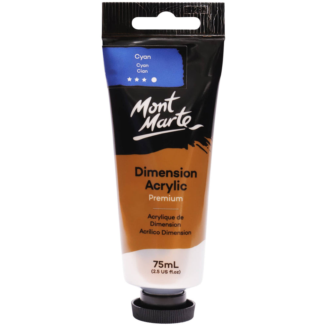 Dimension Acrylic Premium 75ml (2.5 US fl. oz.) Tube: Azo Vermillion