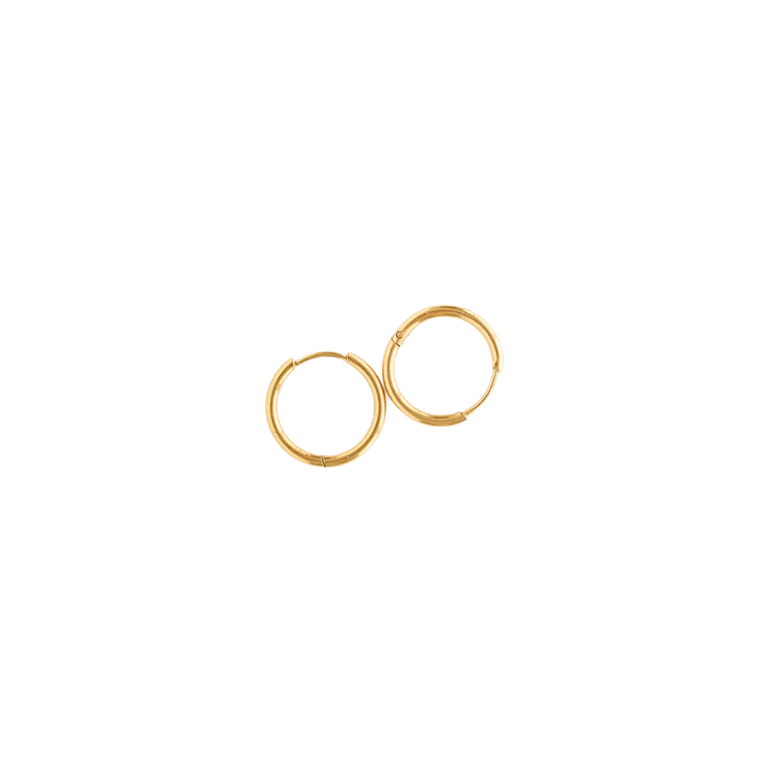 Endless Hoop Thin Gold