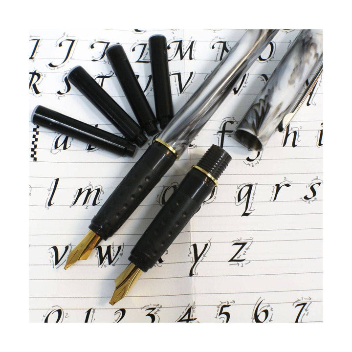 Calligraphy 2 Nib Pen Set Signature 8pc