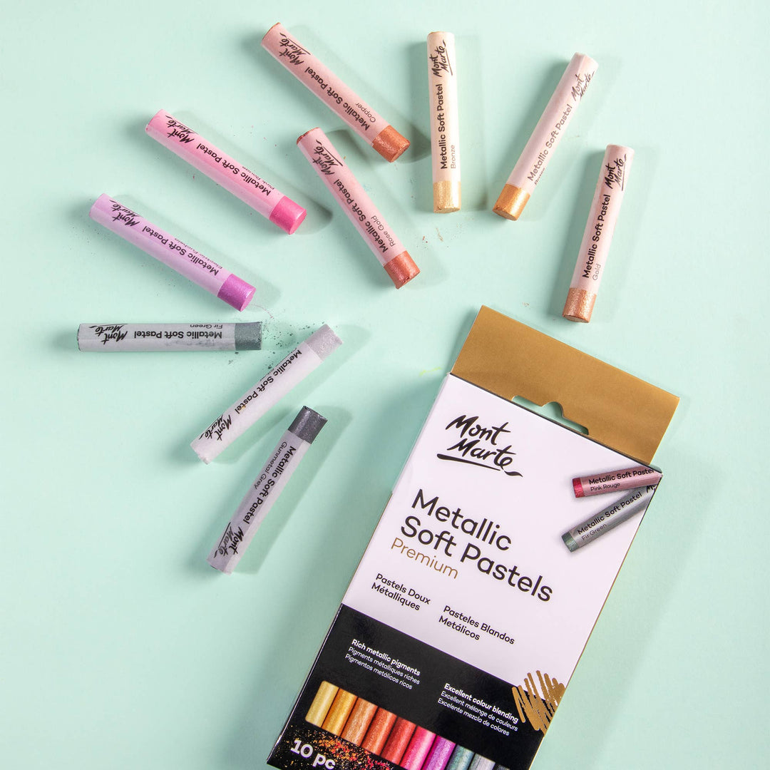 Metallic Soft Pastels Premium 10pc