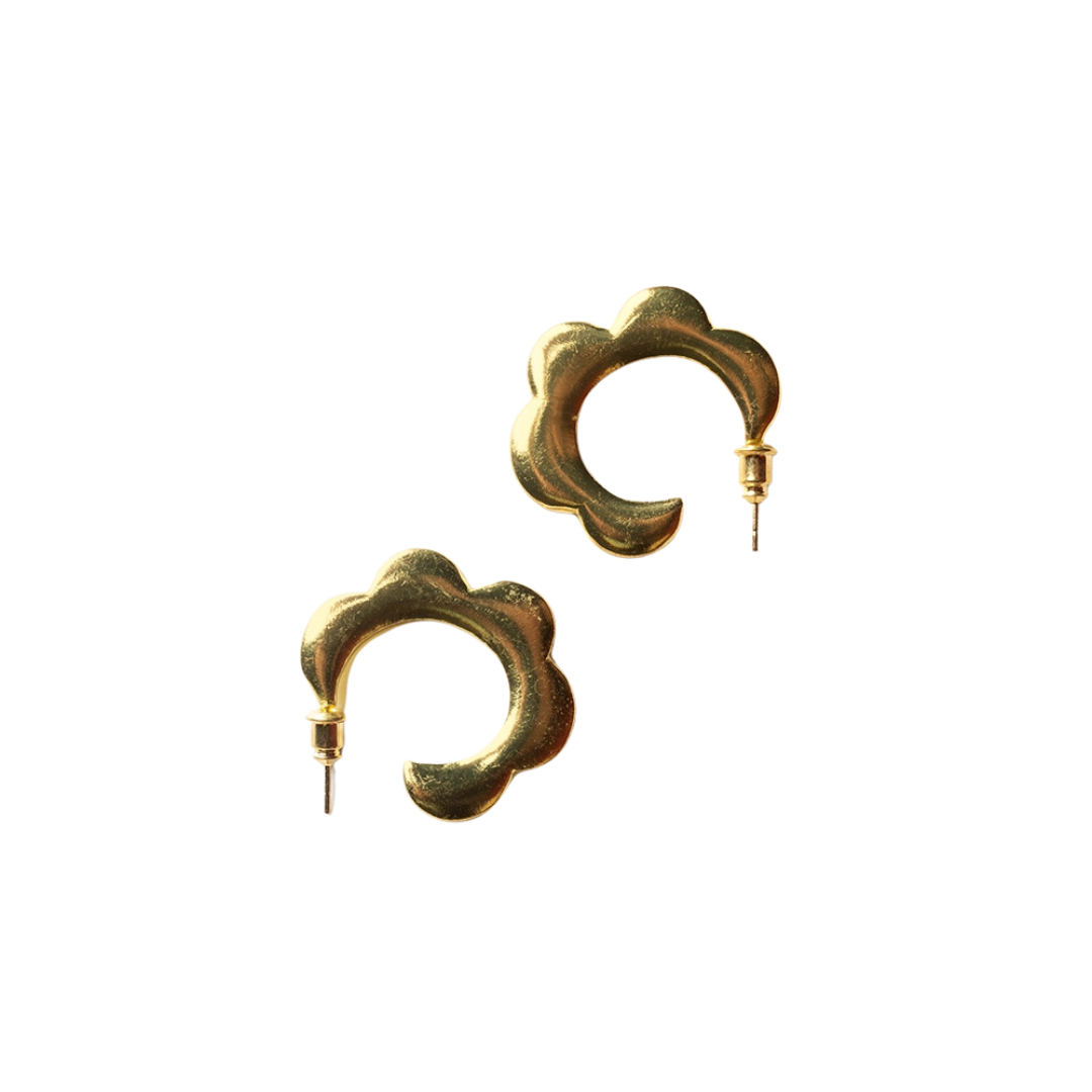 Petal Hoops Gold