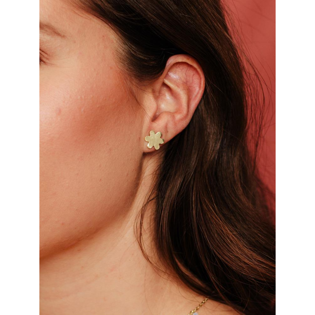 Petite Flower Studs Gold