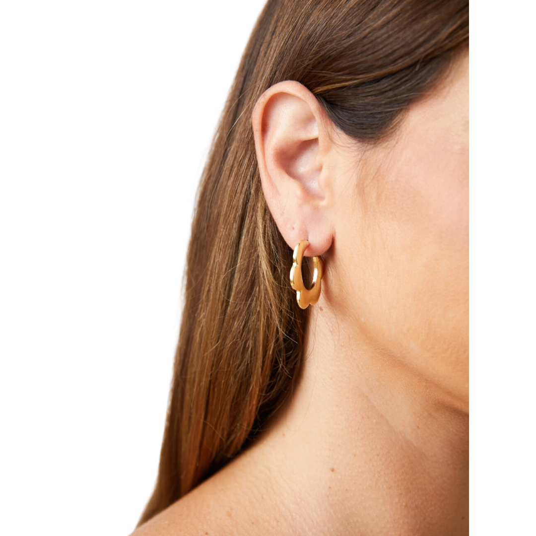 Petal Hoops Gold