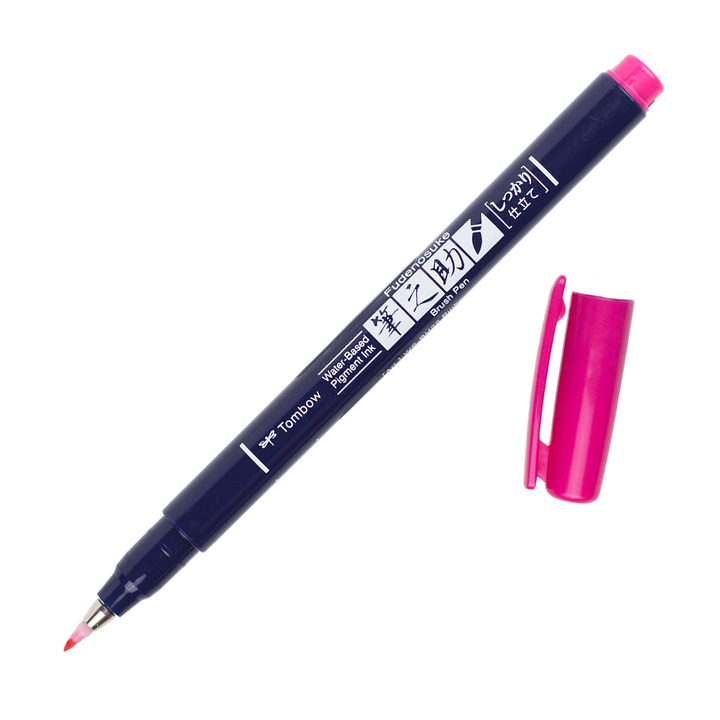 Fudenosuke Calligraphy Brush Pen - Pink