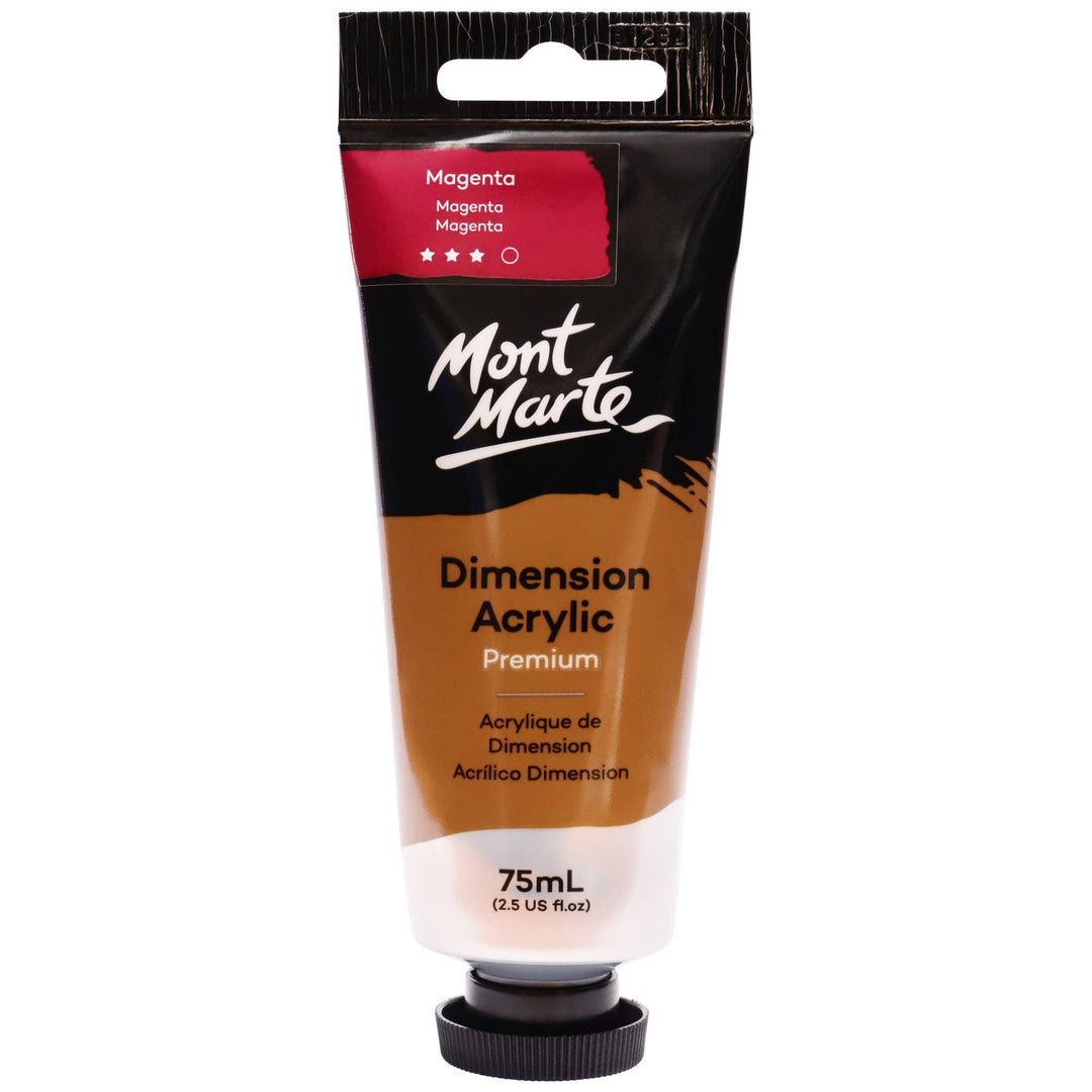 Dimension Acrylic Premium 75ml (2.5 US fl. oz.) Tube: Lamp Black