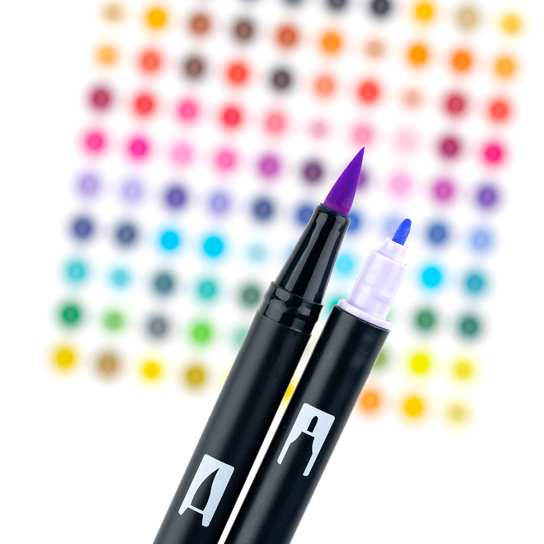 Dual Brush Pen Art Markers: Pastel - 10-Pack