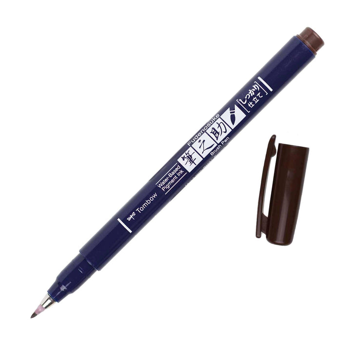 Fudenosuke Calligraphy Brush Pen - Brown