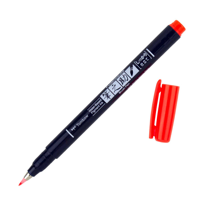 Fudenosuke Calligraphy Brush Pen - Neon Red