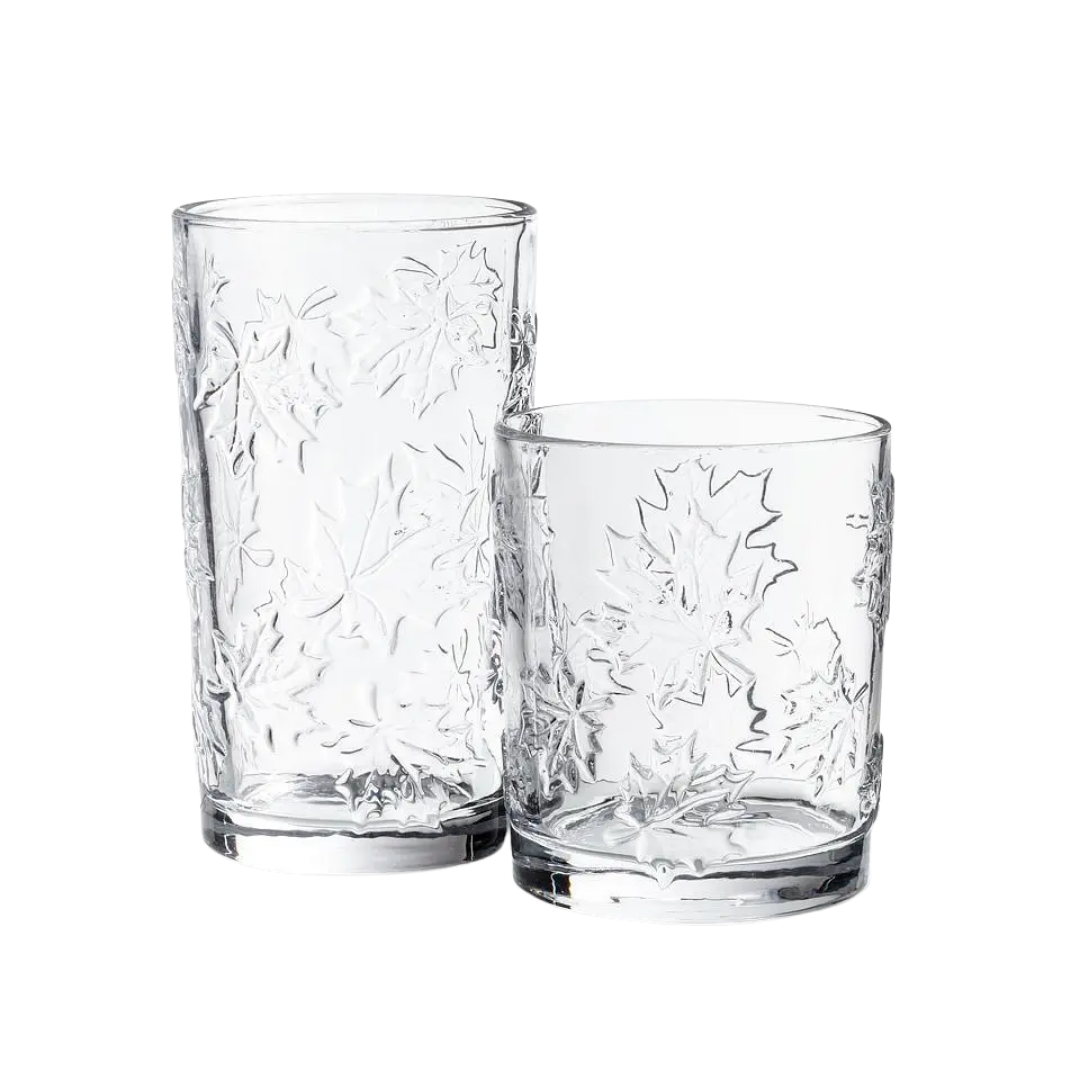 Maple Leaf Drinking Glass