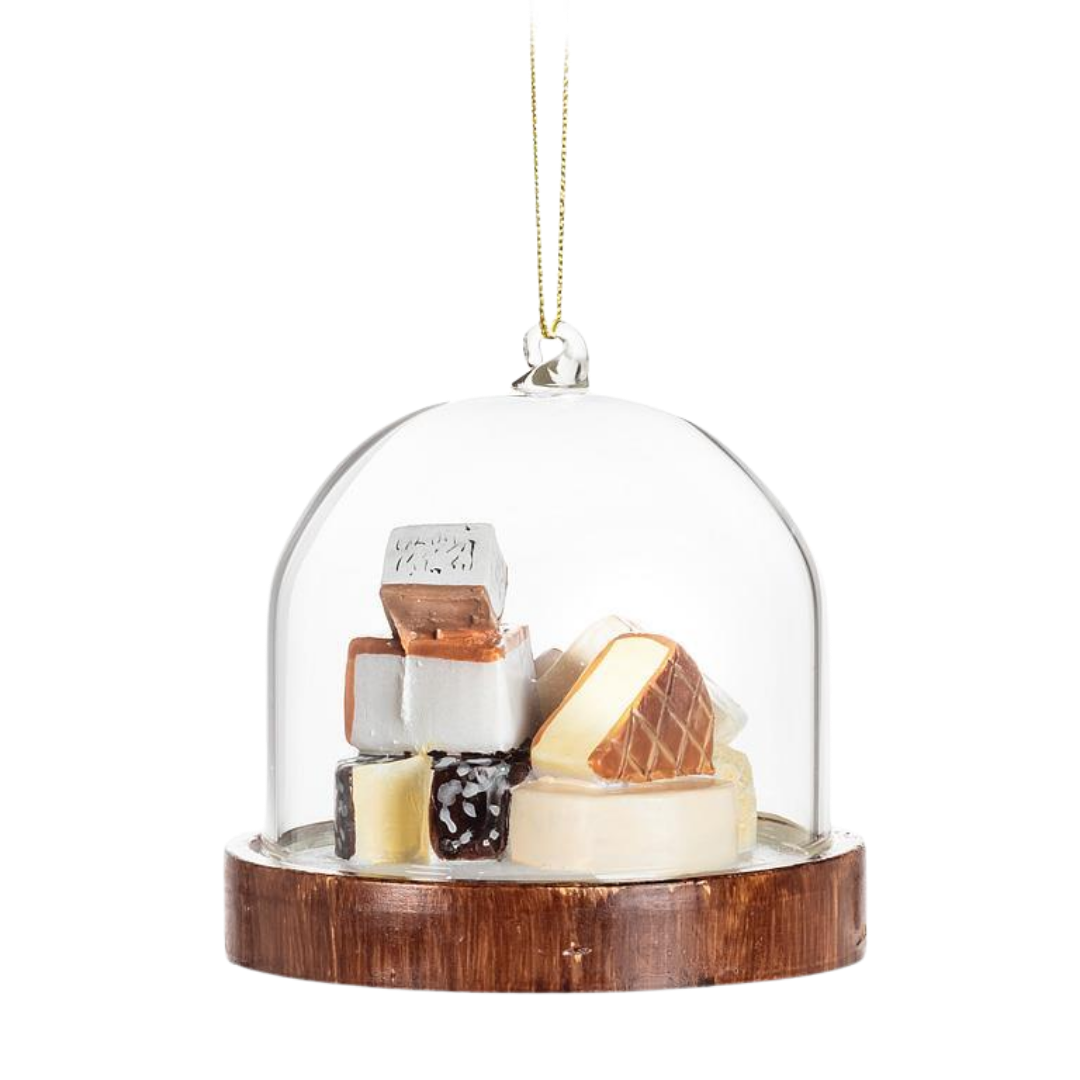 Cheese Board Dome Ornament