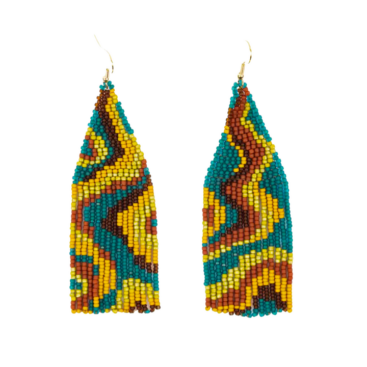 Psychedelic Fringe Earrings