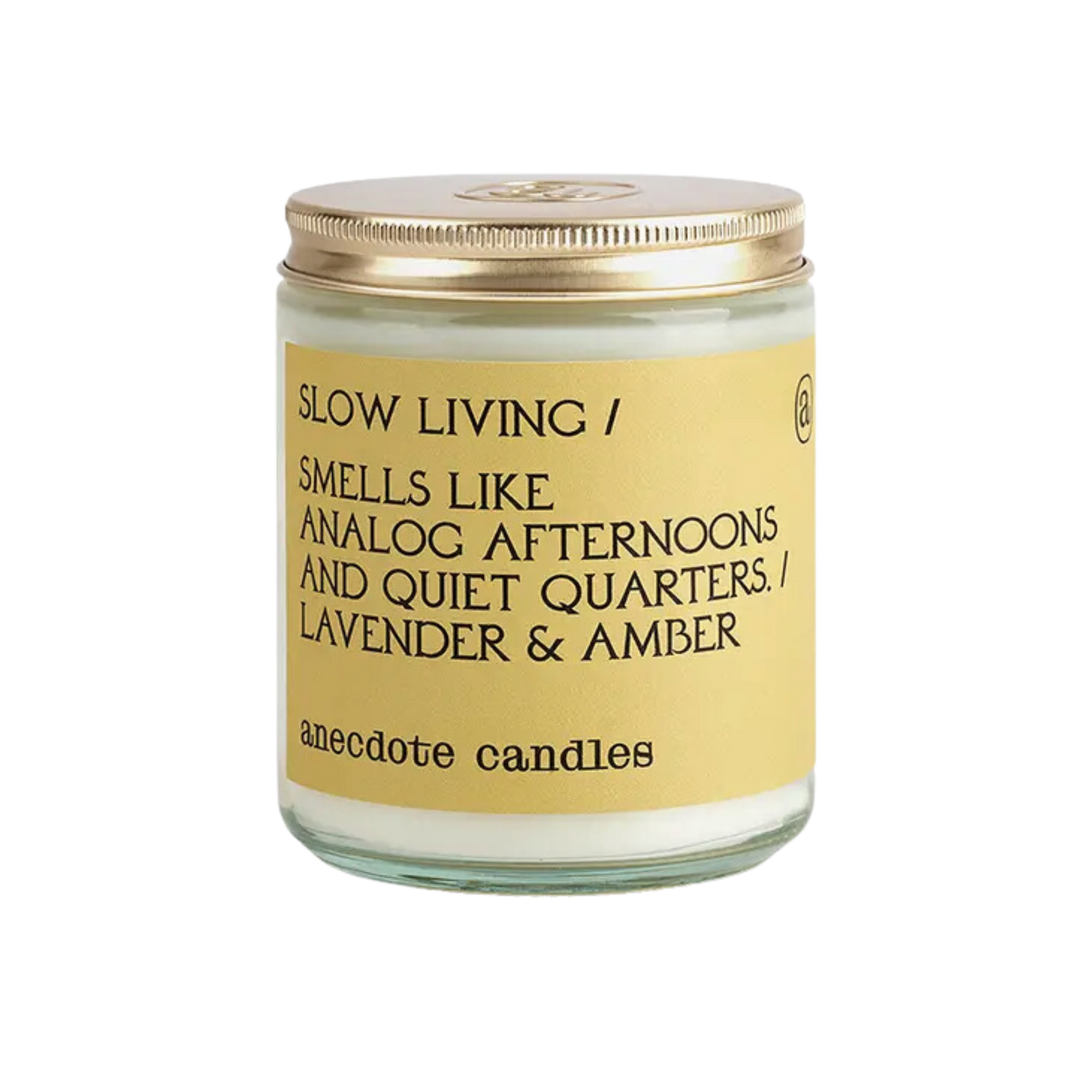 Slow Living Candle (Lavender & Amber)