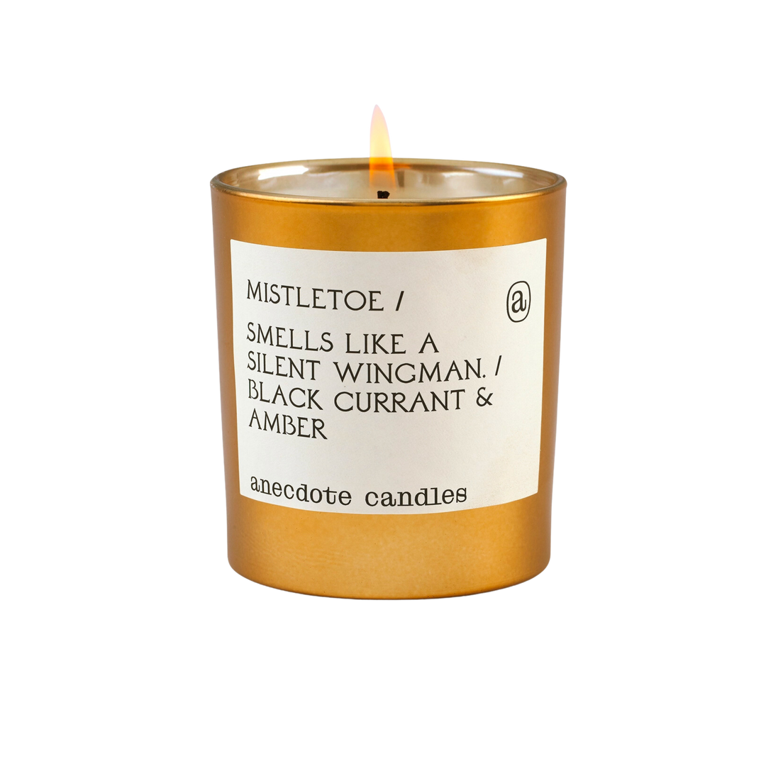Mistletoe (Black Currant & Amber) Gold Tumbler Candle