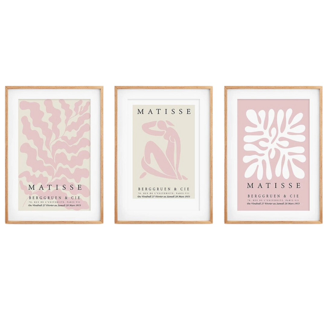Blush & Beige Matisse Wall Art Print 8x10