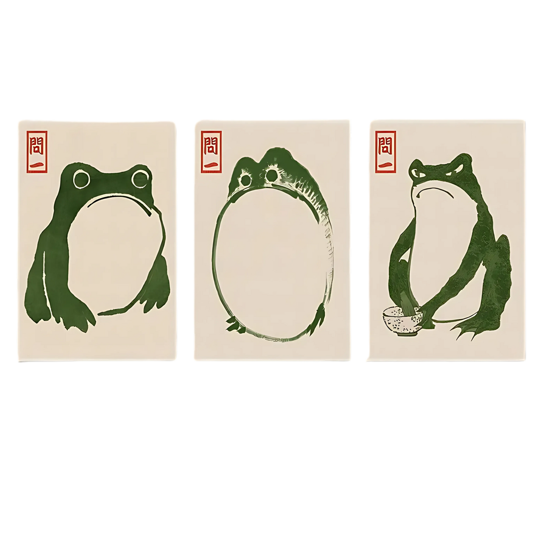 Japanese Matsumoto Hoji Frog Wall Art 8x10