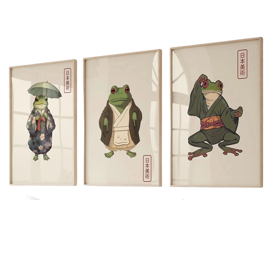 Matsumoto Hoji Frog Wall Art Print 18x24