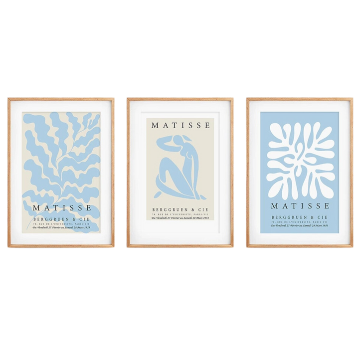Blue & Beige Matisse Wall Art Print 18x24