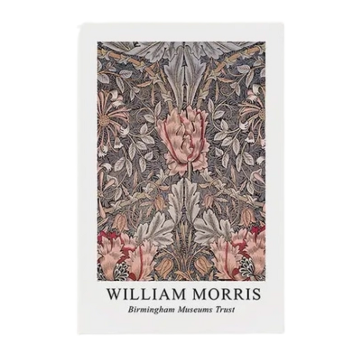 William Morris Floral Museum Exhibition Painting 18x24