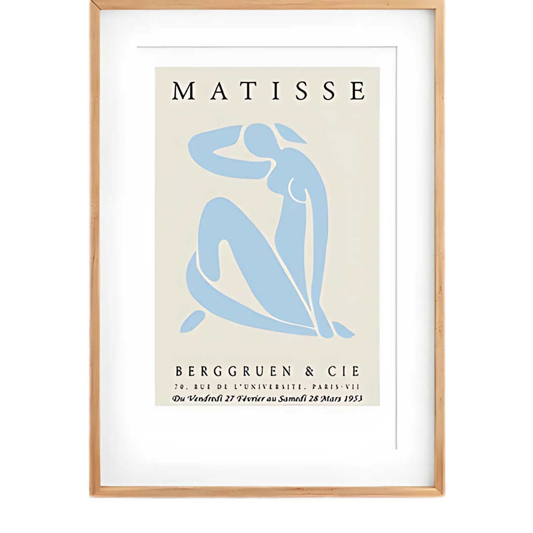 Blue & Beige Matisse Wall Art Print 18x24