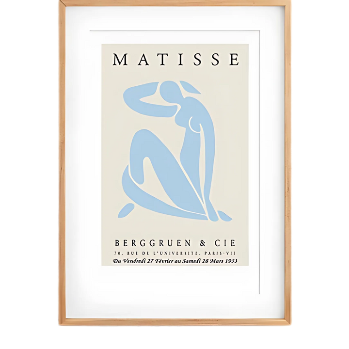Blue & Beige Matisse Wall Art Print 18x24