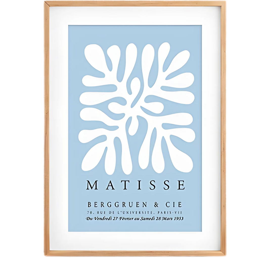 Blue & Beige Matisse Wall Art Print 18x24