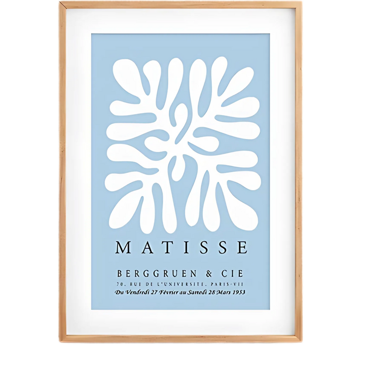 Blue & Beige Matisse Wall Art Print 18x24