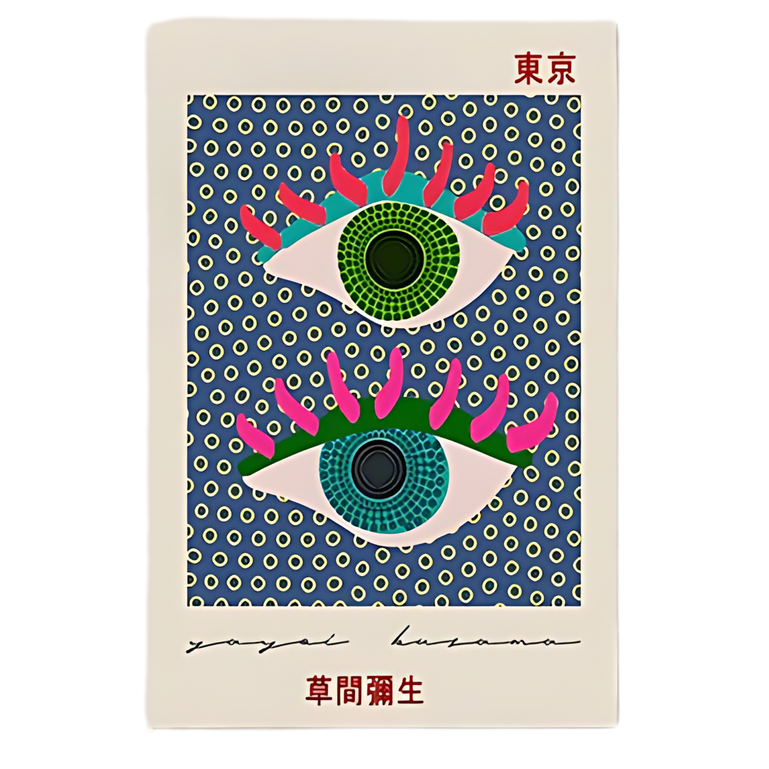 Colorful Yayoi Kusama Japanese Museum Art 8x10