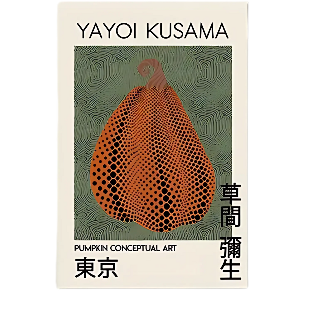 Contemporary Yayoi Kusama Retro Wall Art 18x24