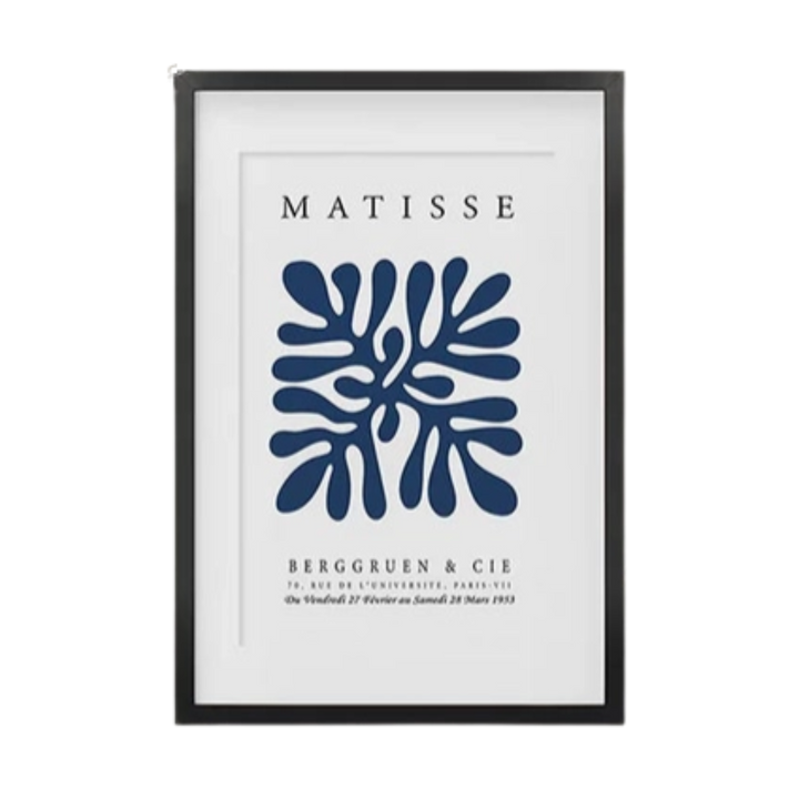 Navy Blue Henri Matisse Print 18x24