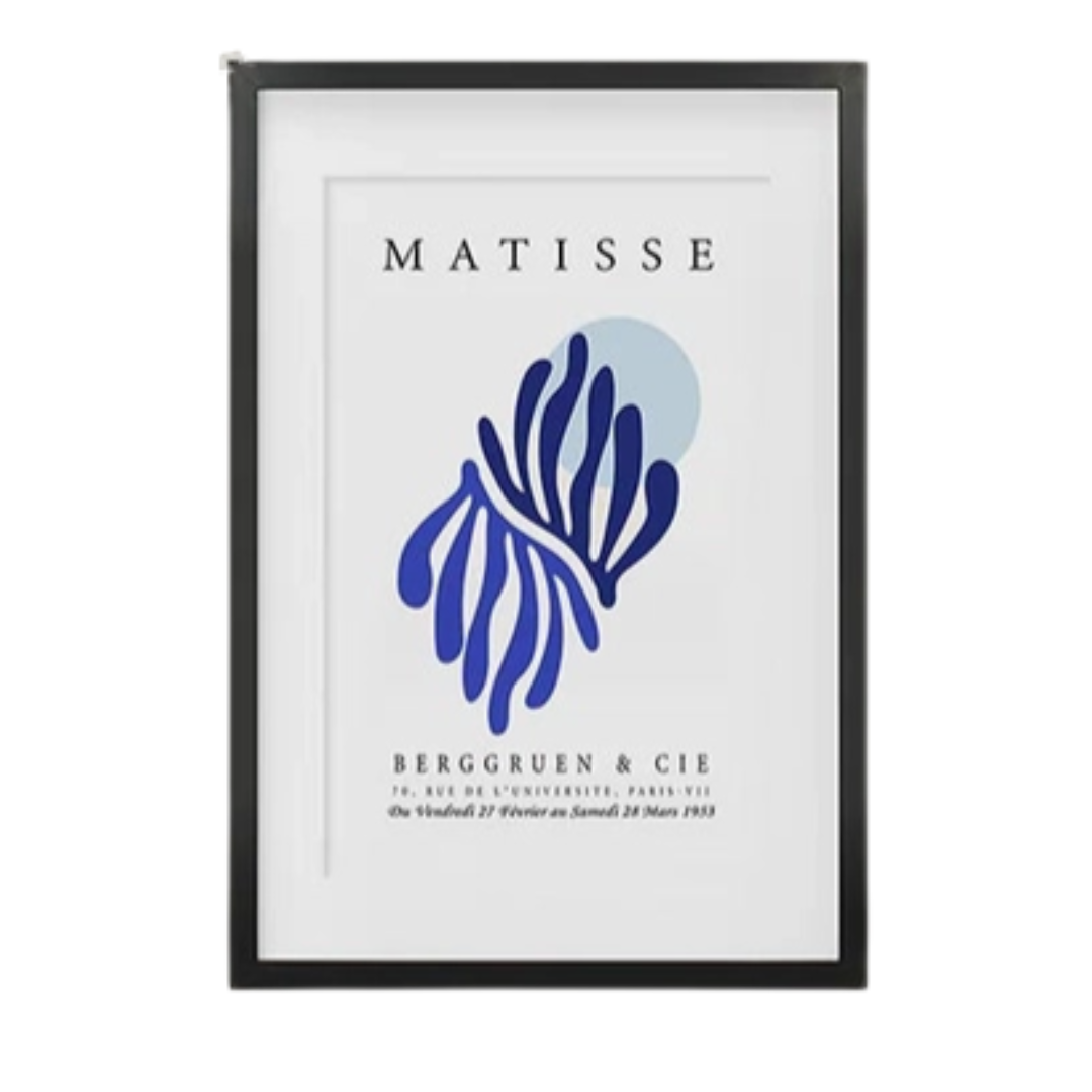 Navy Blue Henri Matisse Print 18x24