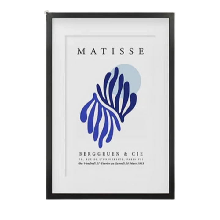 Navy Blue Henri Matisse Print 18x24
