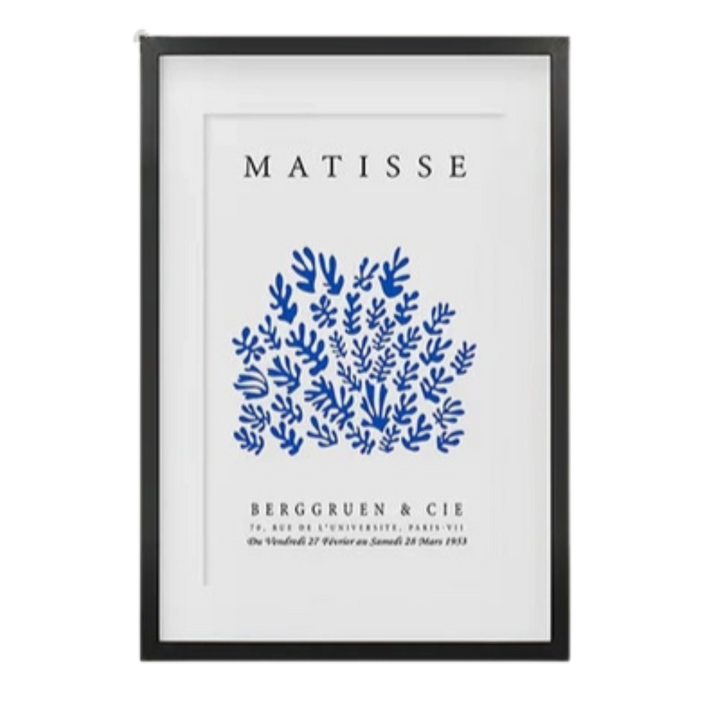 Navy Blue Henri Matisse Print 18x24