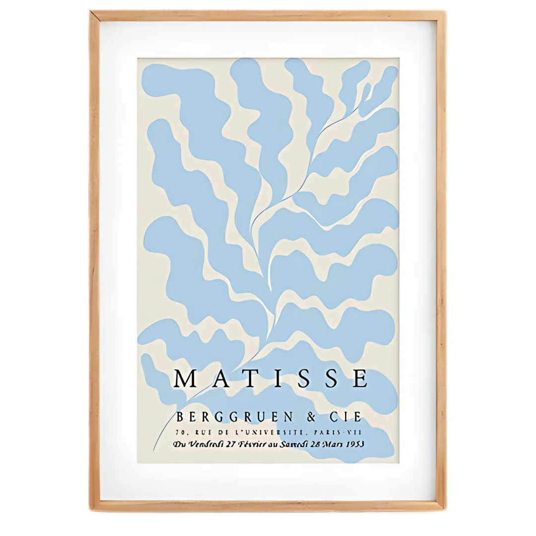 Blue & Beige Matisse Wall Art Print 18x24