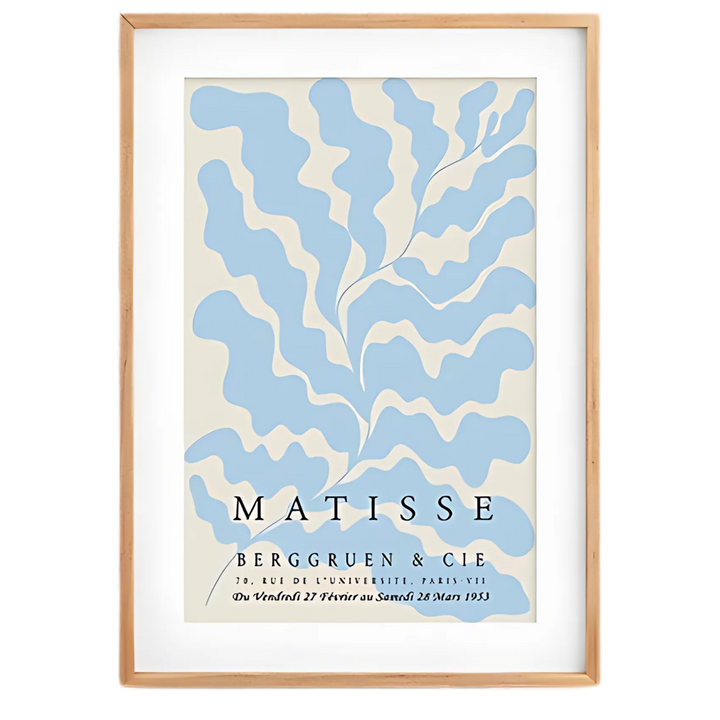 Blue & Beige Matisse Wall Art Print 18x24
