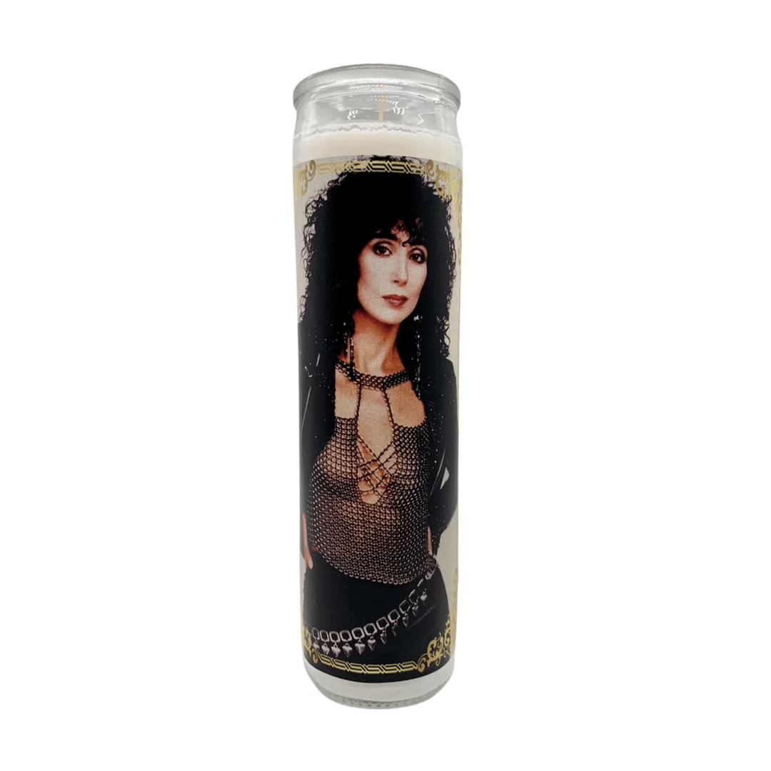 Saint Goddess of Pop Candle (Cher)